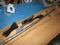 Large Heavy Metal Silver Sword with Stand - con 980