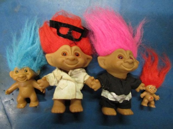 Vintage Lot of Four Trolls - con 686