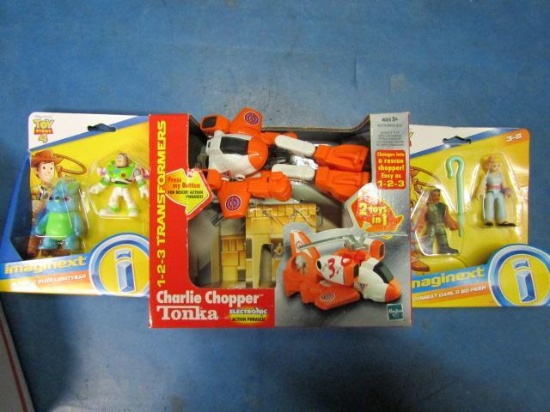 Tonka Charlie Chopper and Toy STory 4 Figure Packs - All New - con 282