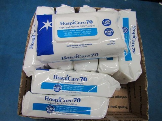 Lot of Hospi Care Wipes - con 908