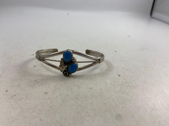 Unmarked Vintage Silver Bracelet - con 668