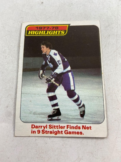 Vintage 1978 Darry L Siltier Toronto Maple Leafs Topps #4 HOF - con 313