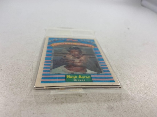 1991 Kelloggs Hank Aaron Unopened Pack - con 4