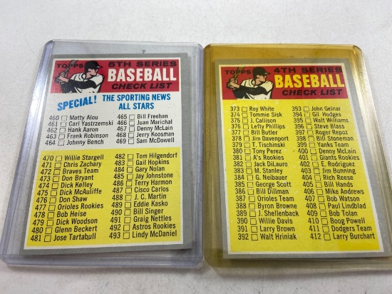 1970 Topps 4th and 5th Series Checklists - con 4