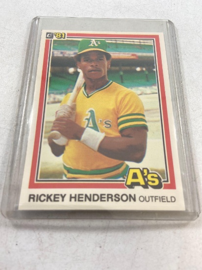 1981 DonRuss Rickey Henderson 2nd Year - con 4
