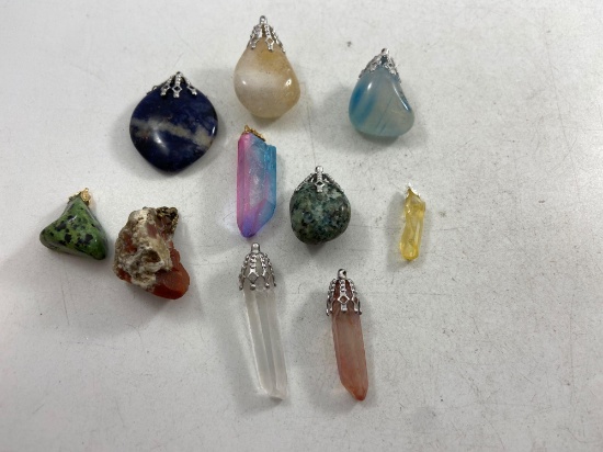 Rock and Crystal Pendants - con 754
