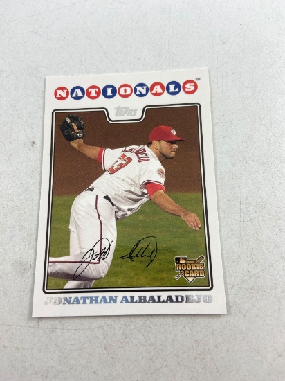 2008 Jonathan Albaladejo Nationals Pitcher - Topps #103 Rookie Card - Auto-signed - con 313