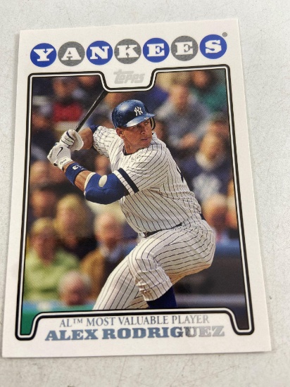 2008 Alex Rodriquez NY Yankees 3B MVP Topps #256 - con 313