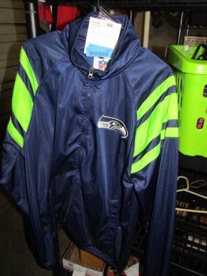 NFL Seattle Seahawks Zip Up Track Jacket - XXL - con 868