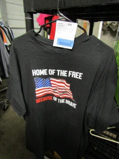 Home of the Free, Because of The Brave - T-Shirt - L - con 868