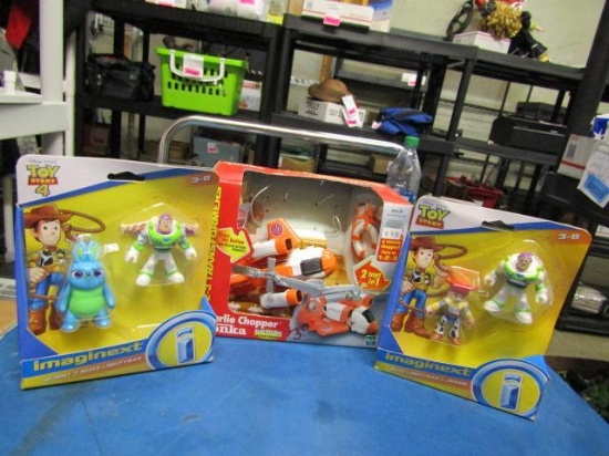 Tonka Charlie Chopper and Two Toy Story 4 Figure Packs - All New - con 282