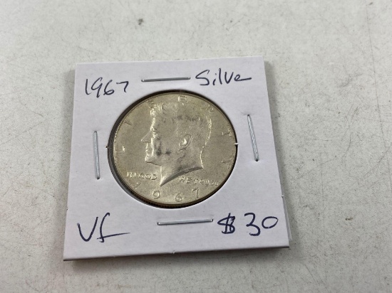 1967 Silver Kennedy Half Dollar - con 346