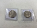 Mexico 1979 Mint Condition 1 Peso and 10 Peso Coins - con 992