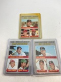Three 1970 Topps League Ldr Cards - Reggie/Gibson - con 4