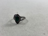 Vintage Unmarked Sterling Silver Native American Ladies Ring - con 3