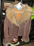 Woman's Wilsons Leather Coat - L - con 991