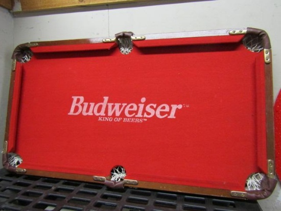 Vintage Budweiser Mini-Pool Table - will not ship - con 414