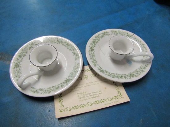 New - 1 Pair of Mikasa Candle Stick Holders #G9054 - con 313