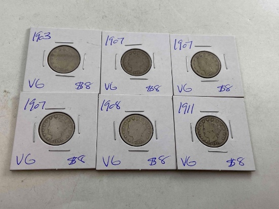 Early V Nickels - con 346