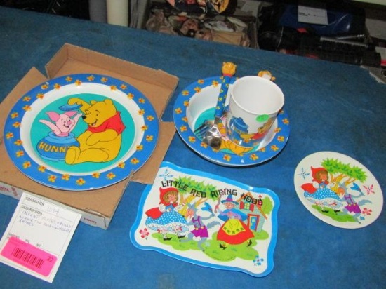 Infant Plates, Bowls and Winnie The Pooh Nursery Rhymes - con 1084