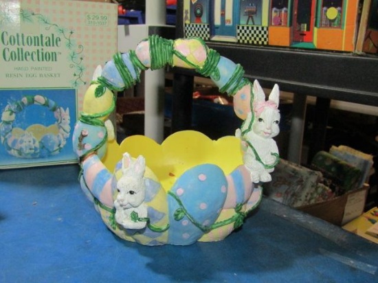 Cottontale Collection Hand Painted Egg Basket - Con 982