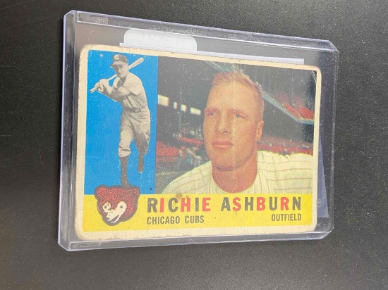 1960 Topps Richie Ashburn Card - Con 346