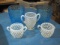Pair of Blue Hobnail Tumblers White Hobnail Opalescent Cream, Sugar, Extra - Will NOT Ship -con 1121