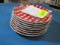 Pier 1 Red Gingham Ants Snack Dessert Plates 6.5 Inches Set of 8 - Will NOT Ship - con 1121
