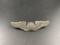 Vintage Sterling Silver Pilot Wings Pin Badge - con 668