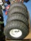 Four 4.10/3.50-4 Tires and Wheels - Will NOT Ship - con 1084