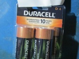 New Duracell Batteries D 4 pk - con 1115