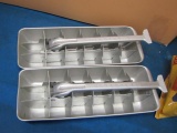 Two Aluminum Ice Trays - con 1045