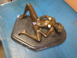 Large Erotic Nude Female Bronze - 7