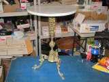 Brass Table with Marble Top - 14
