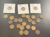 24 Mixed Indian Head Cents - con 992