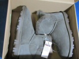 KS Ladies Shearling, Short Boot Green Shoes - Size 6 - con 476