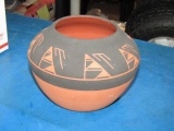 Vintage Artist Signed Sioux Pottery - Will NOT Ship - con 672