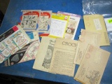13 Vintage Embroidery Transfer and Crochet Patterns - con 1084