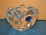 Royal Copenhagen Crystal Glass Swirl Votive Candle Holder Denmark _ Not shipped _ con 1128