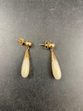 14k Gold Dangle Earrings - con 668