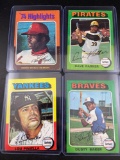 1975 Topps 4-Cards Stars Brock/Piniela/Parker/Baker - con 4