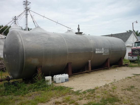 12,000 Gallon Aluminum Horizontal Liquid Storage Tank