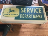 Old John Deere Parts Dept. Sign Lighted