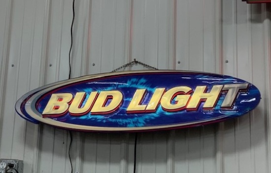 Oval Bud Light Sign