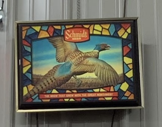 Schmidt Pheasant Lighted 20 x 15 Sign
