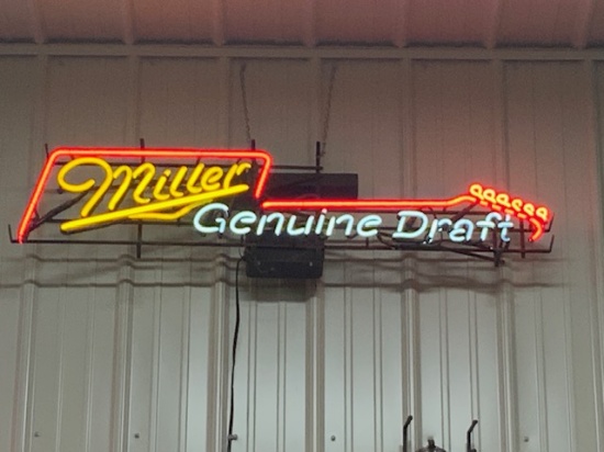 Miller Genuine Draft 50" x 12' Sign