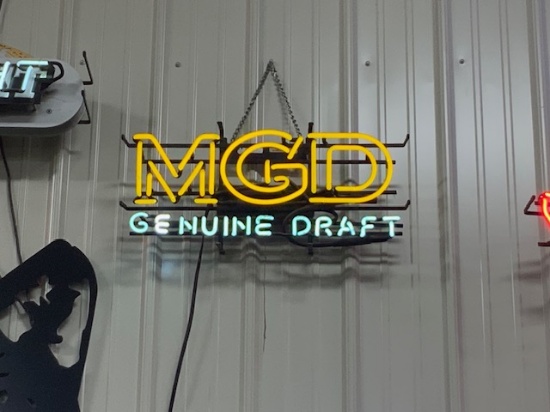 MGD Genuine Draft Sign 25 x 11