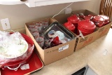 (4) Boxes, Canisters, Coca Cola, Serving Trays