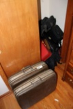 Several Leather Bags And Luggage