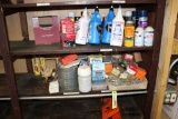Hardware, Oil, Cleaning Supplies On Shelf